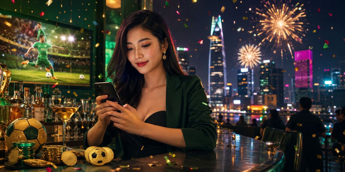 Người chơi sử dụng điện thoại xem kết quả cá cược trực tuyến tại Việt Nam